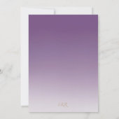 Lavender Pink Spring Lilacs Birthday Card 招待状 (裏面)