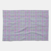 Lavender Plaid Harmony キッチンタオル (横)
