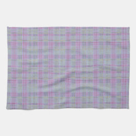 Lavender Plaid Harmony  キッチンタオル