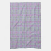 Lavender Plaid Harmony キッチンタオル (縦)