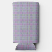 Lavender Plaid Harmony  スリム缶クーラー (裏面)