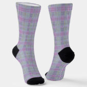 Lavender Plaid Harmony  ソックス (傾斜あり)