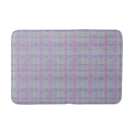 Lavender Plaid Harmony  バスマット