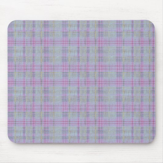 Lavender Plaid Harmony  マウスパッド (正面)