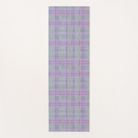 Lavender Plaid Harmony  ヨガマット (正面)