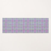 Lavender Plaid Harmony  ヨガマット (正面(横))