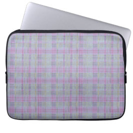 Lavender Plaid Harmony  ラップトップスリーブ
