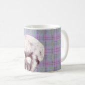 Lavender Plaid Momma Bear コーヒーマグカップ (正面右)