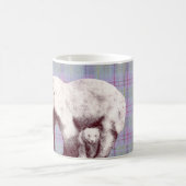 Lavender Plaid Momma Bear コーヒーマグカップ (中央)
