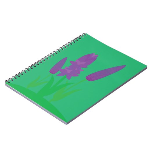 Lavender Plants ノートブック (左側)