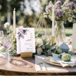 Lavender, Plum, Purple Arch Save the Date | 招待状