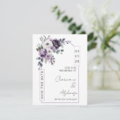 Lavender, Plum, Purple Arch Save the Date | 招待状 (スタンド正面)