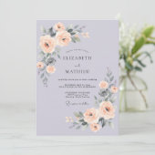 Lavender Polished Spring Wedding 招待状 (スタンド正面)