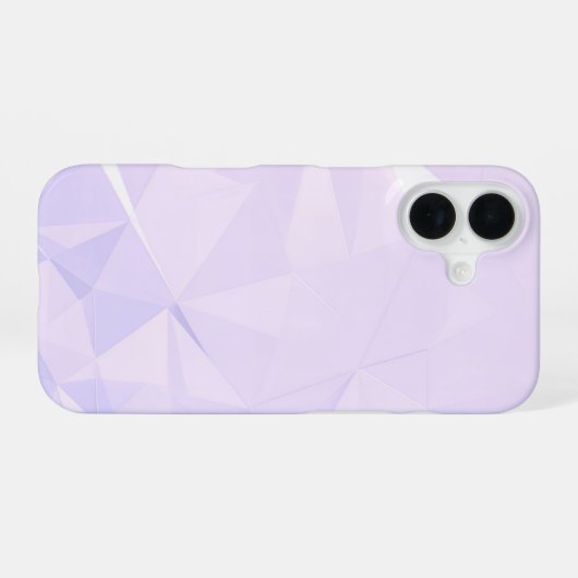 Lavender Polygon Geometric iPhone 16ケース (裏面横)