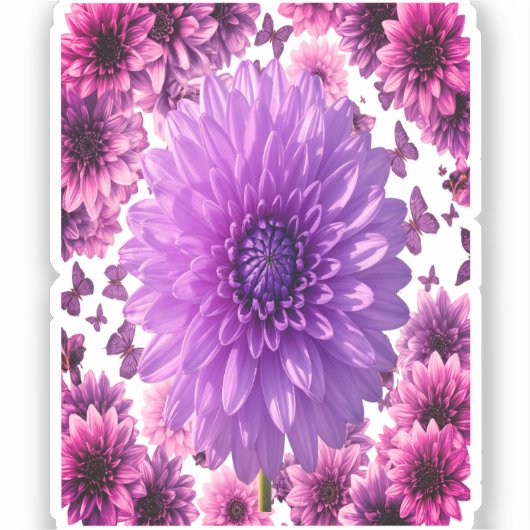 Lavender Power Vinyl Sticker – Calming Purple  シール (正面)