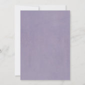 Lavender Purple Flowers Wedding Anniversary 招待状 (裏面)