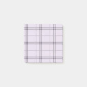 Lavender Purple Plaid Pattern Check Print Tartan ポストイット (正面)