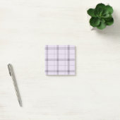 Lavender Purple Plaid Pattern Check Print Tartan ポストイット (オフィス)