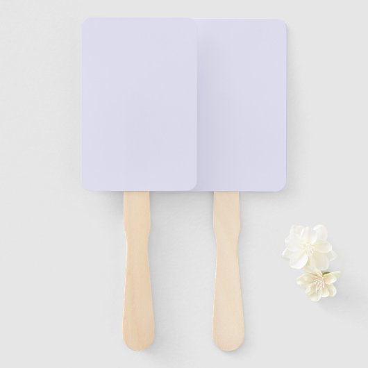Lavender Purple Rectangle Fan for Elegant Event Co ハンドファン (正面&裏面)