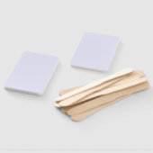 Lavender Purple Rectangle Fan for Elegant Event Co ハンドファン (組立なし)