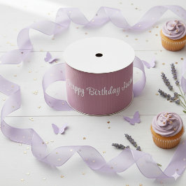 Lavender Purple Ribbon Roll | Fairy Birthday Decor グログランリボン