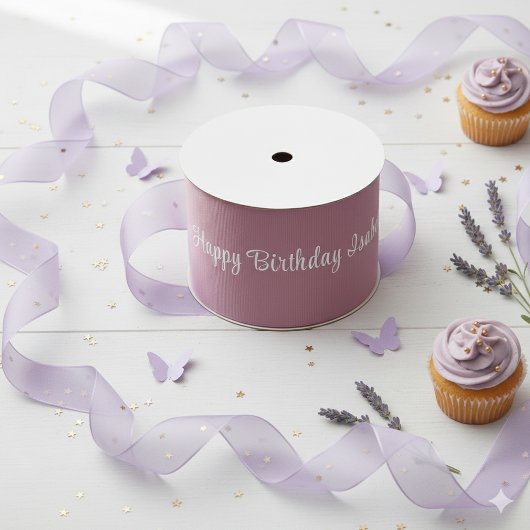 Lavender Purple Ribbon Roll | Fairy Birthday Decor グログランリボン