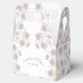 Lavender Purple Rose Wedding フェイバーボックス (オープン)