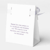 Lavender Purple Rose Wedding フェイバーボックス (裏面サイド)