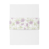 Lavender Purple Rose Wedding 招待状ベリーバンド (裏面例)