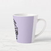 Lavender Purple Wild Unicorn カフェラテマグ (右)
