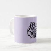 Lavender Purple Wild Unicorn コーヒーマグカップ (正面左)