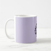 Lavender Purple Wild Unicorn コーヒーマグカップ (左)