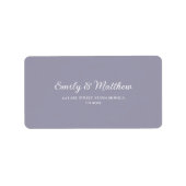 Lavender Return Address Labels ラベル (正面)