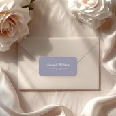 Lavender Return Address Labels ラベル