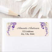 Lavender return cream address label ラベル (インサイチュ)