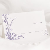 Lavender Romantic Botanical Garden Wedding プレイスカード