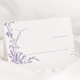 Lavender Romantic Botanical Garden Wedding プレイスカード