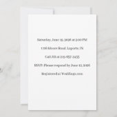 Lavender Rose Bridal Shower Invitation 招待状 (裏面)