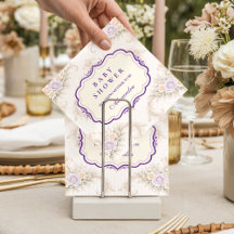 Lavender Rose Ornate Baby Shower