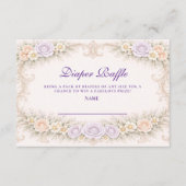 Lavender Rose Ornate Diapper Raffle エンクロージャーカード (正面)
