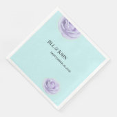 Lavender Rose Wedding Napkins (コーナー)
