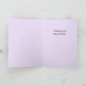 Lavender’s Gratitude - Thank You Card カード (内部)