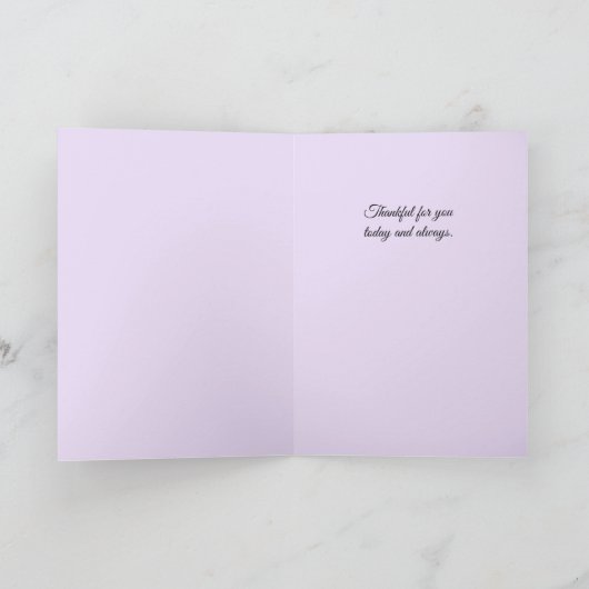 Lavender’s Gratitude - Thank You Card カード (内部)