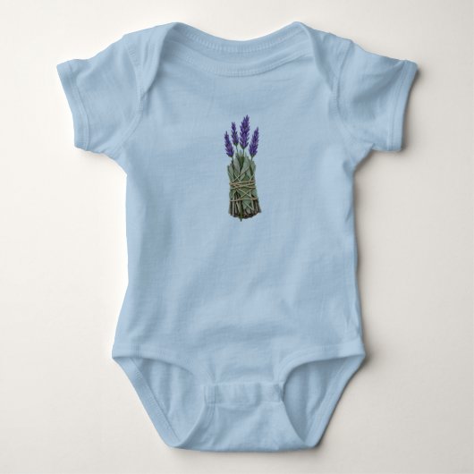 Lavender Sage Bundle Baby Bodysuit | Boho ベビーボディスーツ (正面)