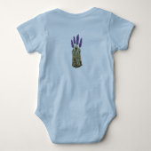 Lavender Sage Bundle Baby Bodysuit | Boho ベビーボディスーツ (裏面)