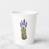 Lavender Sage Bundle Boho Paper Cups 紙コップ (正面)