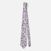 Lavender & sage floral tie ネクタイ (正面)