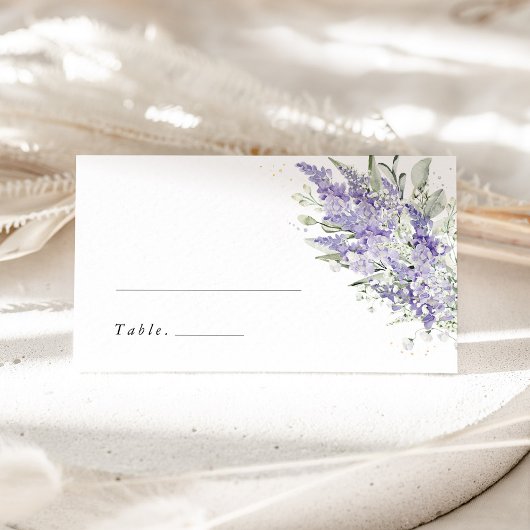 Lavender & Sage Green Floral Wedding Place Cards プレイスカード