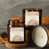 Lavender Sandalwood Quote Candle Label スクエアシール