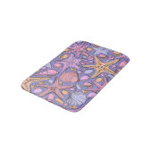 Lavender Seashell Fantasy Small Bath Mat バスマット (アングル)